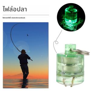 ไฟตกปลาใต้น้ำขนาดเล็ก ไฟล่อปลาเรืองแสง ไฟล่อปลาที่น่าดึงดูด สำหรับการตกปลาตอนกลางคืนในน้ำจืดและน้ำเค็ม