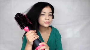 Home2U🏡 Hair Dryer Comb 3 IN 1 Hot Air Brush Hair dryer brush Hair Straightener Comb Curling Brush Negative Ion