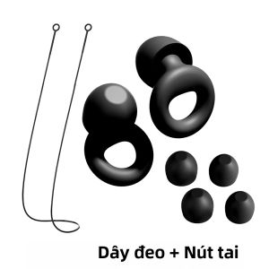 Nút Bịt Tai Bằng Silicon Có Thể Tái Sử Dụng Với Dây Đeo Cách Âm Chống Nước Cho Việc Học Tập Nghỉ Ngơi Ngoài Trời - Tai Nghe Chặn Tiếng Ồn