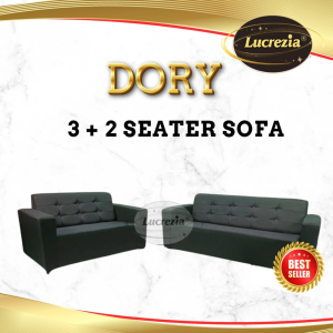 Lucrezia Dory 3+2 Seater Sofa Set Comfortable Minimalist Living Room