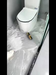 Hodeso Floor Brush for Bathroom Cleaning with Long Handle Stiff Bristle Scrubber for Tiles and Floor Cleaner Brush