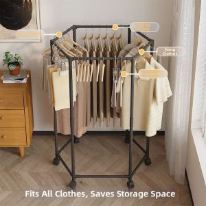Rotatable Multi-function Modern Minimalist Clothing Rack