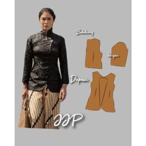 pola Instan stelan kebaya dan Rok Wiru