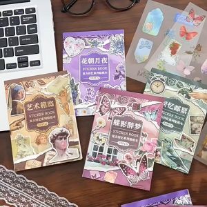 Retro Style Memory Series Sticker Book: American DIY Decorative Stickers