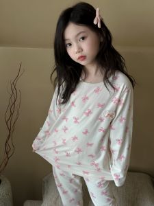Long Sleeve Pure Cotton Home Clothes Set for Boys And Girls Autumn Season Comfortable Soft Cloud Cotton A-Class Safety