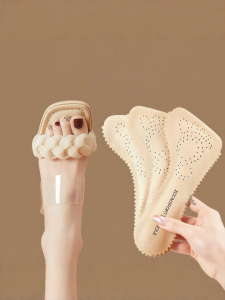 FASHEHAN | Antislip Sweat Absorption Deodorizing Half Insoles Self-adhesive Leather