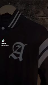 Jaket Varsity Kancing Terbaru Anak Cewek Cowok Korean Style A CALIFORNIA Baju Hangat Anak Lengan Panjang Bahan Fleece Tebal Atasan Musim Dingin Jaket Polos Pria Wanita Pakaian Terbaru S M L XL XXL HITAM HIJAU TUA bisa custom ganti inisial