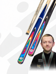 OMIN | Beginner Small Head Snooker Pool Cue with Phoenix Feather Design