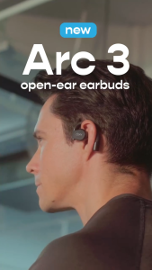 Cleer ARC 3 Sport Edition Open Ear Wireless Bluetooth Earbuds