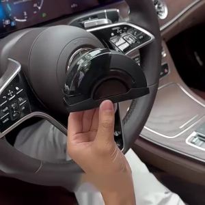 Portable Stainless Steel Car Ashtray with Lid Door Mounted Smokeless Ash Tray for Auto Truck Trash Bin Accessories