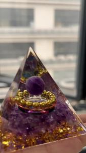 Energy Generator Orgone Pyramid Crystals Peridot Healing Reiki Chakra Reiki Chakra Generator Orgonite Pyramid Meditation Too