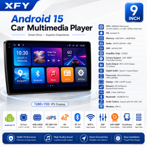 XFY 2Din 9/10 “Car Radio Carplay/Auto Touch Screen Player Split Screen Mirror Link WIFI/DSP/BT/GPS/FM/RDS Car System NEW 2026