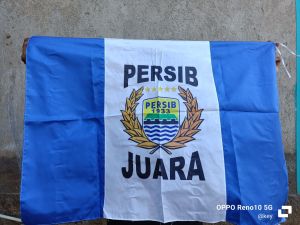 BENDERA PERSIB BENDERA TIM SEPAK BOLA PERSIB