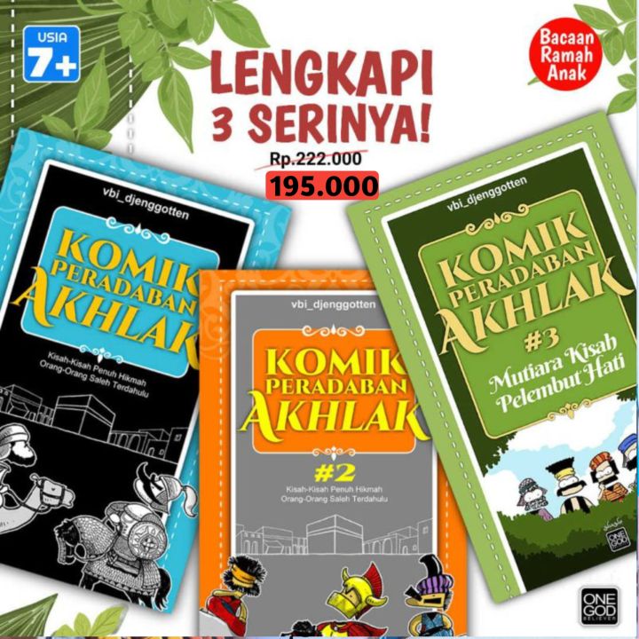 Serial paket lengkap komik peradaban akhlak 3 jilid Komik anak islami ...