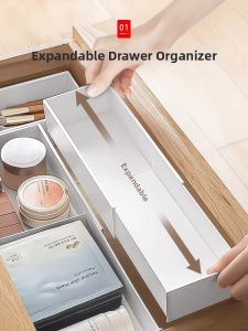 WEIKAMAYI | Adjustable Drawer Organizer Storage Box