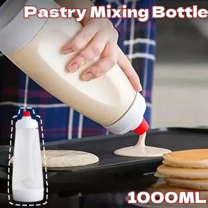 Hand Batter Mixing Bottle Dispenser For Hotcake Pancake Muffin With Whisk Ware Mixer Shaker Blender
