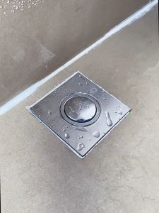 Shower Stainless Steel Hotel Easy Clean Bathroom Bouncing Durable Waste Cover Floor Drain Shower Stall Drain Hair Catcher Drain Protector Strainer Drain Cover for Bathroom Square Shower Floor Drain Stainless Antirust Upgrade
