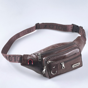 Tas Selempang Pria POLO AMSTAR CASUAL COMPACT Waistbag Slingbag Kulit Tas Pinggang Cowok