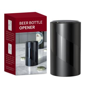 Fypo Beer Bottle OpenerAutomatic Stainless Steel Quick Pop the Top Can Openers Magnetic Beer Opener for Home Picnic Camping