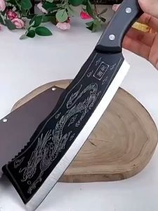 KIRA Kitchen Knife Japanese Knife Steel Dragon Butcher Knife Chef Knife Bone-Chopping Knife