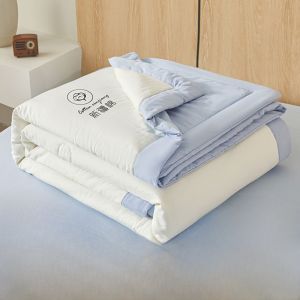 New 2025 Cotton Air Conditioner Quilt Summer Cool Quilt Machine Washable Single Double Light Weight Student Blanket Core