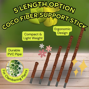 [GT51] - 5 Length Option Coir Moss Pole for Climbing Plants | Coco Fiber Support Stick