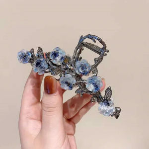 คลิปกิ๊บหนีบผมกุหลาบคลิปหนีบผมเครื่องประดับผมสำหรับผู้หญิงหญิงสาว1ชิ้น