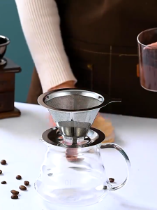 Phin lọc cà phê inox dùng lại nhiều lần kiểu pour over bằng lưới - vừa pha được cà phê drip ngon lại dùng được cả để pha trà là món đồ dụng nhà bếp tiện lợi cho các tín đồ pha chế thủ công