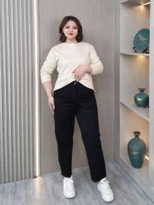 Spring Autumn plus Size Womens Harem Nine Points Suit Pants Casual High Waist Slimming Versatile Fashionable Loose Fit Trousers