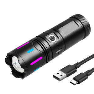 Mới 2026 990000000LM Đèn Pin LED Mạnh Mẽ USB Sạc 6000M Tầm Xa Đèn Pin Ánh Sáng Chống Thấm Nước Cho Cắm Trại Ngoài Trời Câu Cá Khẩn Cấp