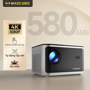 Máy Chiếu Thông Minh Magcubic 4K Tự Động Lấy Nét 580ANSI Wifi6 BT5.0 Android11 Rạp Chiếu Phim Tại Gia HY350 Với Điều Khiển Bằng Giọng Nói Và Độ Sáng 12000 Lumens