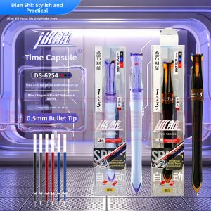 DIANSHI | Quick Drying Push-type Rotating 3-in-1 Gel Pen 0.5mm