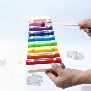 Colourful 8 Scales Xylophone for Toddlers Kids Musical Instrument Piano Toy