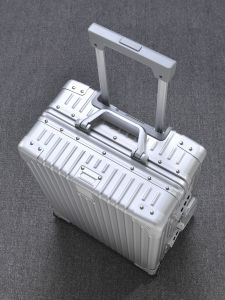 Business Travel Bag Full Aluminum Magnesium Alloy 90 Degree Pull Rod Suitcase Universal Wheel Male Female 20 24 Inch Hard Luggage