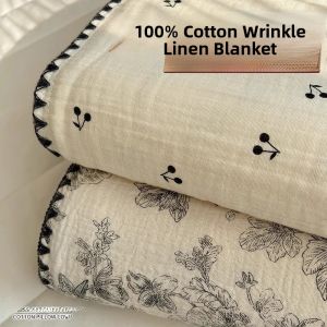 100% Cotton Double Layer Air Conditioned Summer Lightweight Blanket