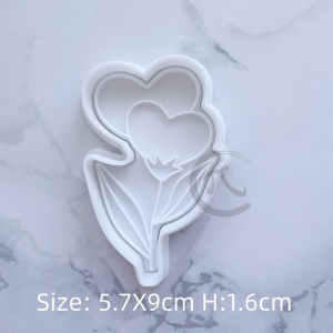 Hoa Bong Trái Tim Hành Lang Tình Nhân Kẹo Bánh Kẹo Bột Nướng Chế Biến Thực Phẩm Nướng Bánh Kẹo Bánh Quy Mould Phong Cách Hàn Quốc