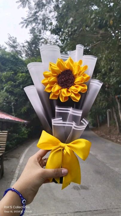 SATIN SUNFLOWER BOUQUET Lazada PH