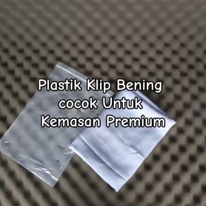 Plastik Klip 20x30 Ziplock Bening Packing Baju Olshop Hijab Distro Zipper PE Zip Lock