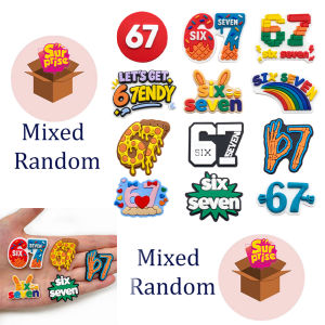 Hot Toys | Cute Cartoon Six Seven Shoe Charms Colorful PVC Pumpkin Clog Decorations DIY Shoe Decoration for Women Holiday Gift
