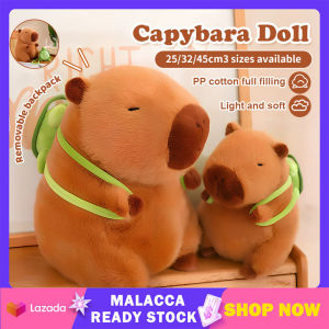25/32/45CM Cute Capybara Plush Toy Turtle Backpack Soft Toy Birthday Christmas Gift For Kids Home Decor 水豚玩偶