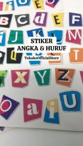 Stiker Huruf Aesthetic & Retro untuk Dekorasi