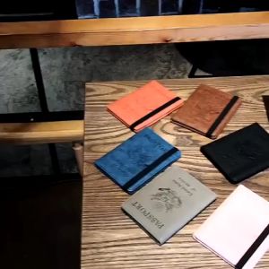Travel Wallet Passport Card Organizer PU Leather Elastic Band Sim ID Document Cover Holder Case LA