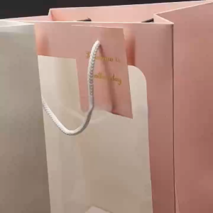 SET 05 TÚI GIẤY MỘT MẶT KÍNH MICA ĐỰNG BÓ HOA QUÀ TẶNG SANG TRỌNG TRANG NHÃ