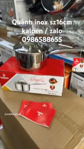 Quánh Inox 304 cao cấp 5 đáy Kalpen Lermat size 16cm chuẩn Đức