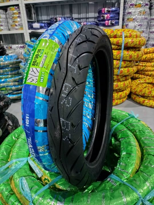 🛡️ยางนอก 80/90-14 ลายmio / fino(H511) ยี่ห้อ Goodride ยางไทยคุณภาพดี💯 ...