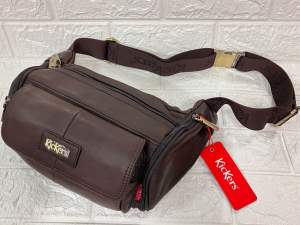 Kickers Genuine Leather Men Waist Bag (big saiz) 89074 23cm9cm16cm
