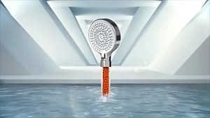 5-Speed High Pressure Handheld Shower Head Negative Ion Filter Hard Water Softener Water Saving Showerhead Bathroom Shower Set