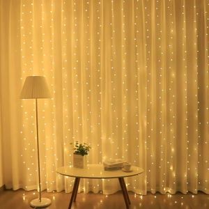 Garland Wedding Fairy Light LED Christmas Light USB Plug Curtain String Lamp Holiday Decor Party Birthday Wall Decoration