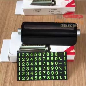 Bảng ghi số điện thoại thẻ đỗ xe hiển thị số điện thoại gắn Taplo xe hơi có giá đỡ điện thoại