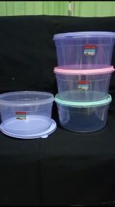 Sealwrare 3 Liter Toples Mawar Warna Toples Plastik Serbaguna 3 Liter Toples Kue Kering